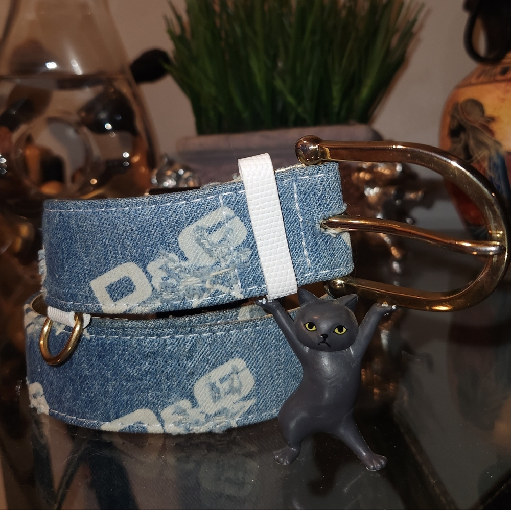 Dolce & Gabbana Denim Belt- D&G